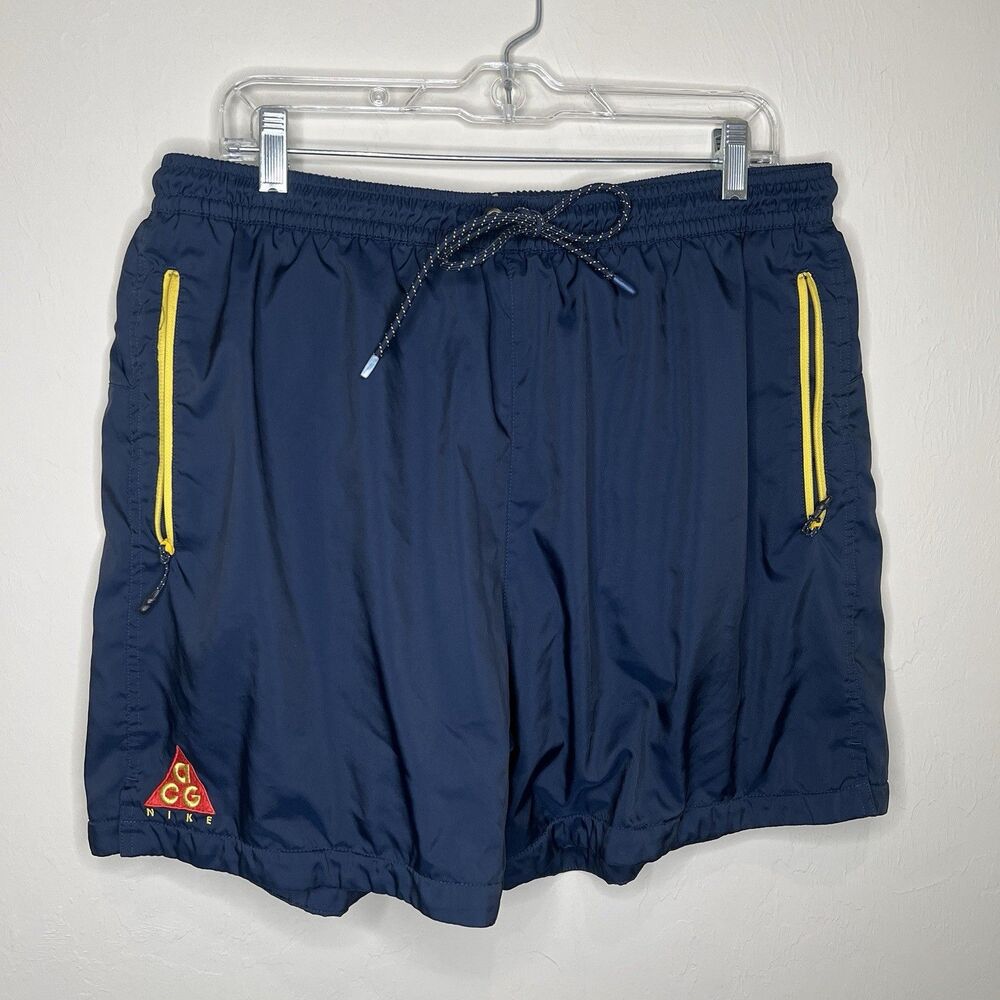 Nike ACG Woven Shorts AO8272 451 NikeLab Obsidian Navy Sz XXL Trail Hike Train